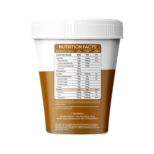 Trulifit Dark Chocolate Peanut Butter – Clean Ingredients Label