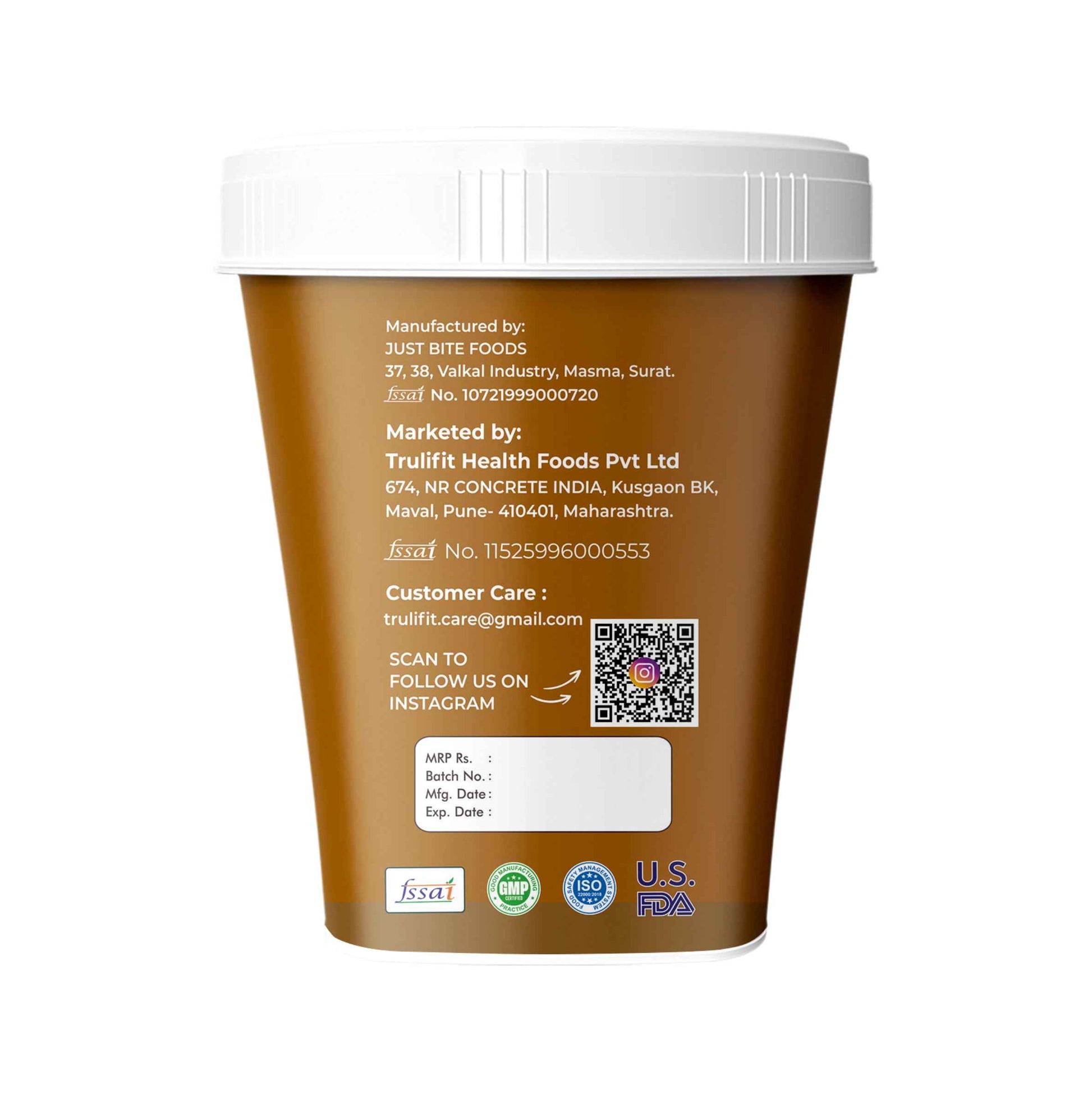 High Protein Peanut Butter Spread with Dark Chocolate Crunchy Delight